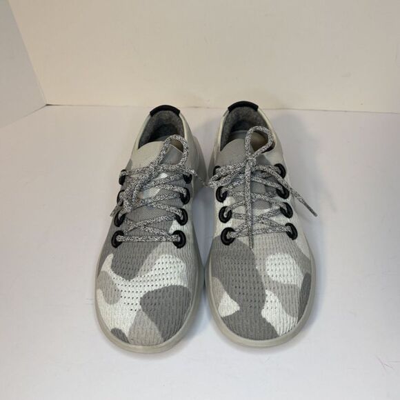 Allbirds Tree Dasher 2 Blizzard Camo Gray Knit Athletic Sneakers Shoes Womens - Picture 3 of 7